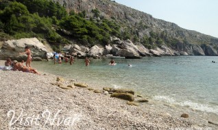 Zaraće beach on the island Hvar, Dalmatia, Croatia