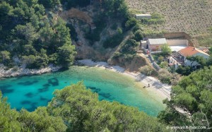 Bay Stiniva on the island Hvar, Dalmatia, Croatia