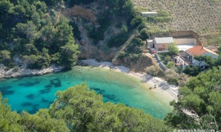 Bay Stiniva on the island Hvar, Dalmatia, Croatia